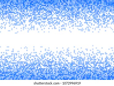 Blue vector pixel background
