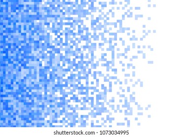Blue vector pixel background