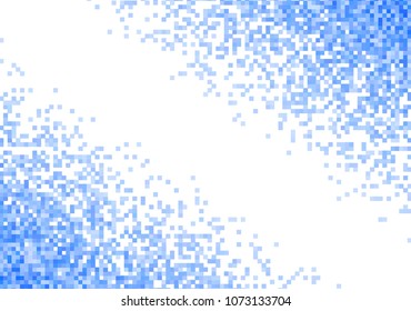 Blue vector pixel background