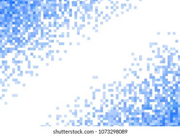 Blue vector pixel background