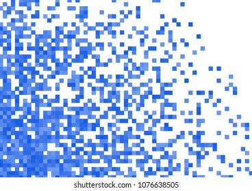 Blue vector pixel background