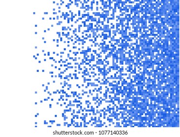 Blue vector pixel background