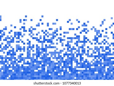 Blue vector pixel background