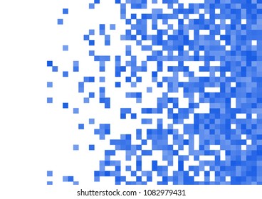 Blue vector pixel background