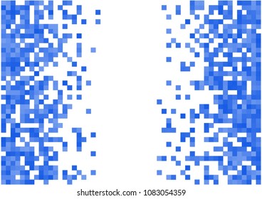 Blue vector pixel background