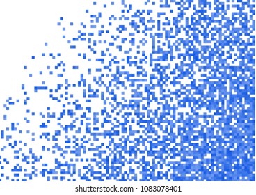 Blue vector pixel background