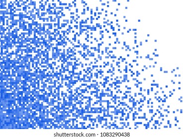 Blue vector pixel background