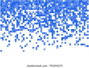 Blue vector pixel background