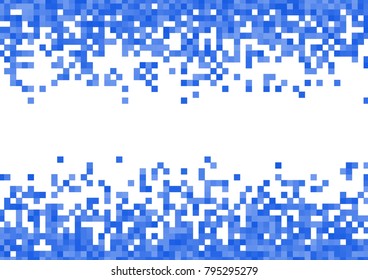 Blue vector pixel background