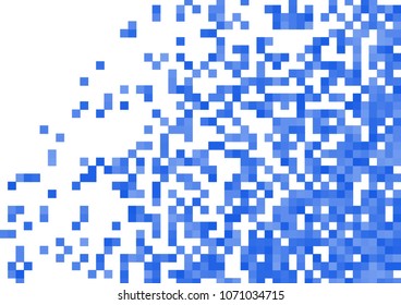 Blue vector pixel-look background