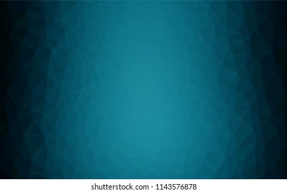 BLUE vector polygon abstract backdrop. An elegant bright illustration with gradient. The template can be used as a background for cell phones.