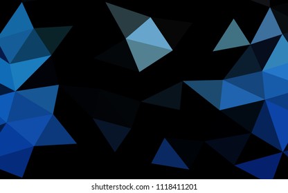 BLUE vector polygon abstract. Shining colored illustration in a Brand new style. Brand new style for your business design.