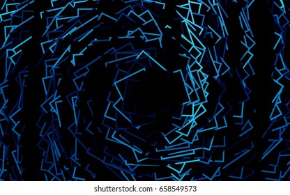 Blue vector polygonal illustration, which consist of rectangles. Rectangular pattern for your business design. Geometric background in Origami style with gradient. 