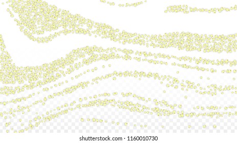 Blue Vector Realistic Blue Petals Falling on Transparent Background.  Spring Romantic Flowers Illustration. Flying Petals. Sakura Spa Design. Blossom Confetti. Design Elements for  Wedding Decoration.