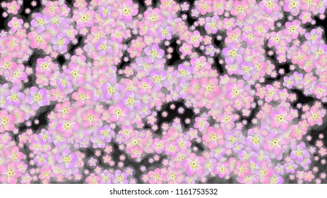 Blue Vector Realistic Blue Petals Falling on Transparent Background.  Spring Romantic Flowers Illustration. Flying Petals. Sakura Spa Design. Blossom Confetti. Design Elements for  St. Valentine Day.