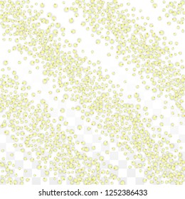 Blue Vector Realistic Blue Petals Falling on Transparent Background.  Spring Romantic Flowers Illustration. Flying Petals. Sakura Spa Design. Blossom Confetti. Design Elements for  8 March Card.