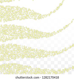 Blue Vector Realistic Blue Petals Falling on Transparent Background.  Spring Romantic Flowers Illustration. Flying Petals. Sakura Spa Design. Blossom Confetti. Design Elements for  Poster Design. 