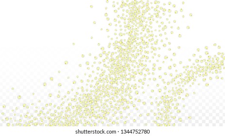 Blue Vector Realistic Blue Petals Falling on Transparent Background.  Spring Romantic Flowers Illustration. Flying Petals. Sakura Spa Design. Blossom Confetti. Design Elements for  Mother's Day.