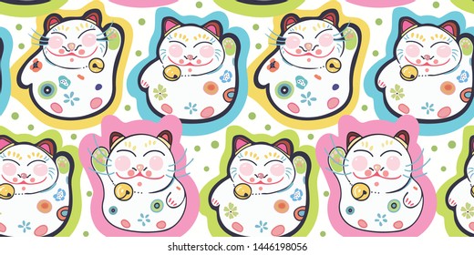 Blue vector repeat pattern with small white hand drawn doodle florals and embroidery elements.