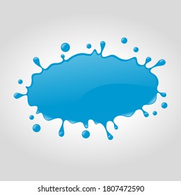 Blue vector splash.Vector blue splash illustration from splash series.