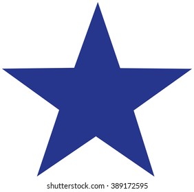 Blue vector star