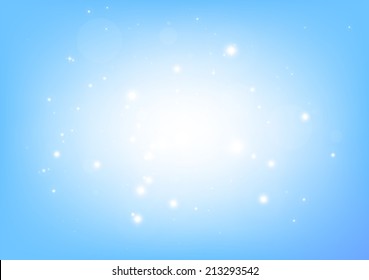 Blue vector stars background  illustration - Vector abstract blue shiny sparkle template background