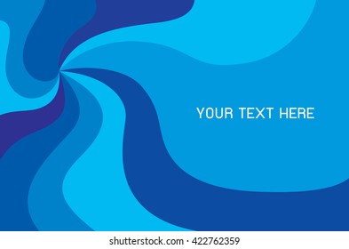 Blue vector Template Abstract background with curves lines. For  brochure, booklet and websites design