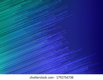 Plantilla vectorial azul con líneas. Líneas borrosas sobre fondo abstracto con gradiente colorido. Diseño para afiches, banner de tu sitio web, plantilla para tarjetas de felicitación, afiche, invitación, etc.