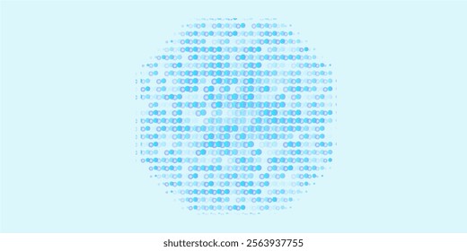  BLUE vector texture with disks. Abstract decorative design in gradient style with bubbles. Design for your commercials.