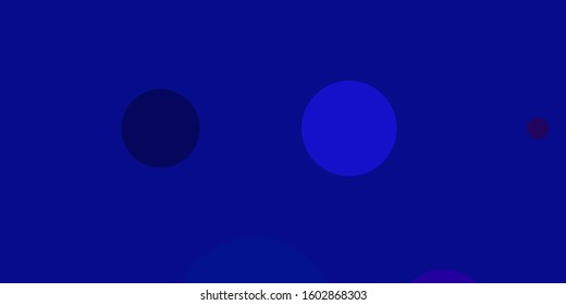 Blue vector texture with disks. Modern abstract illustration with colorful circle shapes. Pattern for business ads.