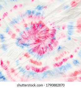 Blue Vector Tie Dye. Circle Spiral Flag. Hippie Colorful Hippy. Colorful Dyed 1960s Boho. Red Swirl Watercolor. Spiral White Hippie. Brush Red Texture. Spiral Dyed Print. Spiral Old Background