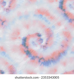 Color del Vector Azul. Pintura de Tiedye teñida y sin foco. Curva circular en espiral. Círculo sucio espiral. Impresión teñida en espiral. Círculo Paz Sin Maravillas. Cepillarse Shibori gris. Ojo De Teja De Bañera Gris. Fondo rojo espiral