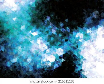 Blue Vector Triangle Background