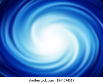 Blue vector vortex background Waves of sea water color in a circle Frosty patterns, Christmas background