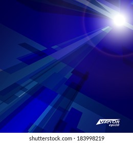 Blue vector wallpaper