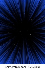 Blue vector warp entrance