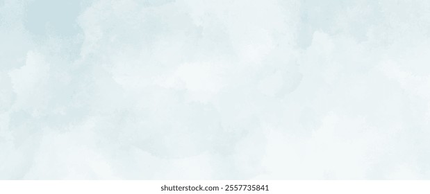 Blue vector watercolor art background. Hand drawn blue vector texture. Hand painted pastel watercolor texture for cards, flyer, poster, banner and cover. Brushstrokes and splashes. Template for design
