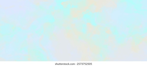 Blue vector watercolor art background with white clouds and blue sky. Hand drawn vector texture. Heaven. Watercolour banner. Abstract template for flyers, cards, poster, cover or design interior.