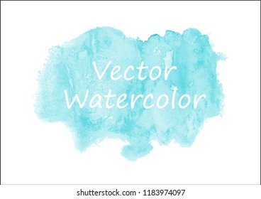 blue vector watercolor background
