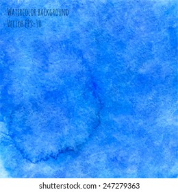 blue vector watercolor background 