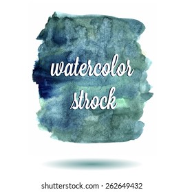 Blue vector watercolor background