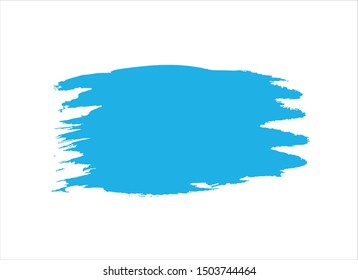 blue vector watercolor background ink paint stroke design