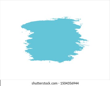 blue vector watercolor background ink paint stroke design