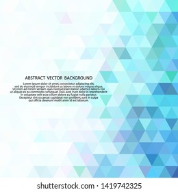 blue  vector wave. abstract image. polygonal style. geometric design. advertising template