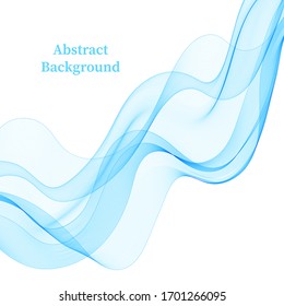 blue vector wave. advertising template