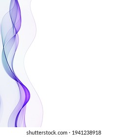 blue vector wave. advertising template