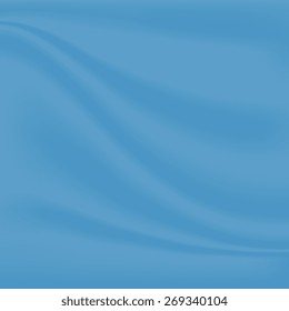 Blue vector wavy cloth abstract vector background