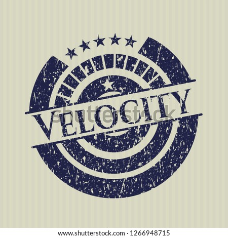 Blue Velocity rubber grunge texture stamp