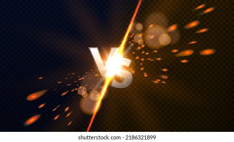 Blue Versus Red VS Concept Background. EPS10 Vector