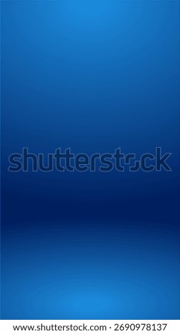 Blue Vertical Background - Blank Blue Gradient Background Room, Studio, Interior, Space, Under Water Editable Vector Illustration